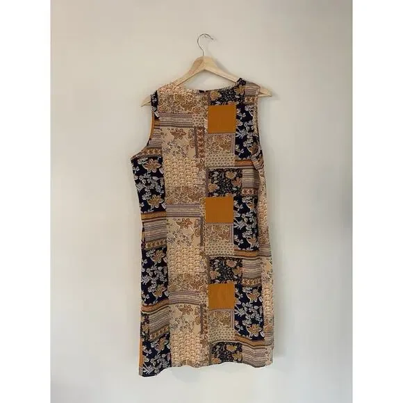 NWT Emery Rose Patchwork Lightweight Tank Dress Women's XL Vacation Beach Boho - Picture 5 of 10
